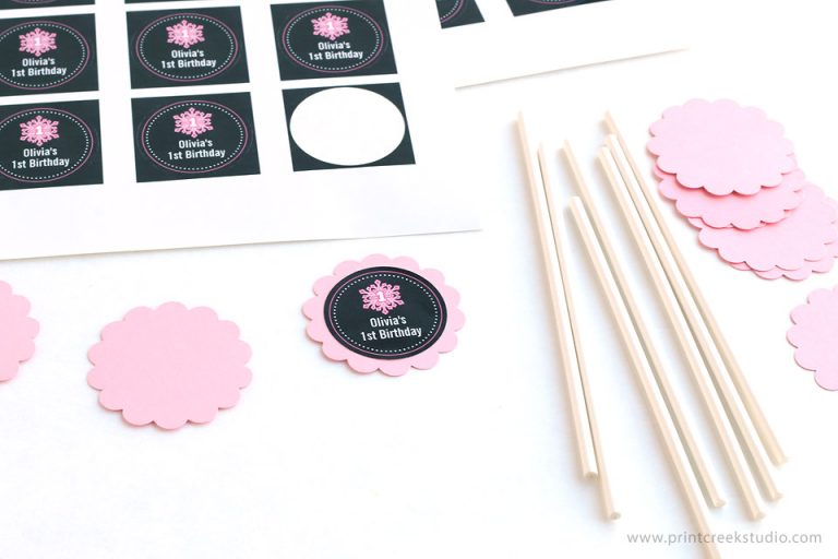 DIY Cupcake Toppers Tutorial Print Creek Studio Inc