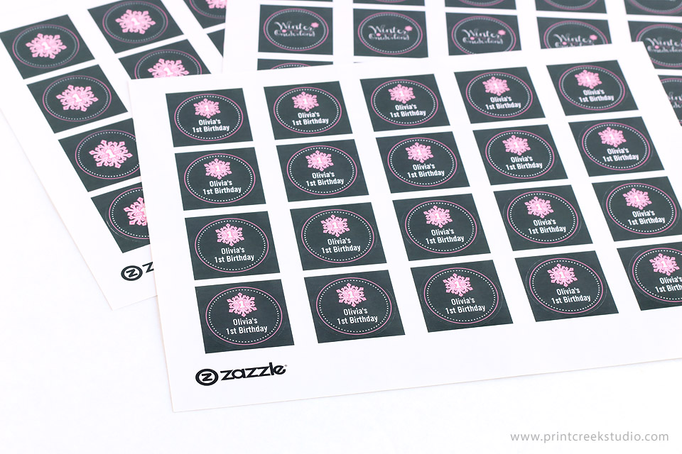 Round stickers from Zazzle
