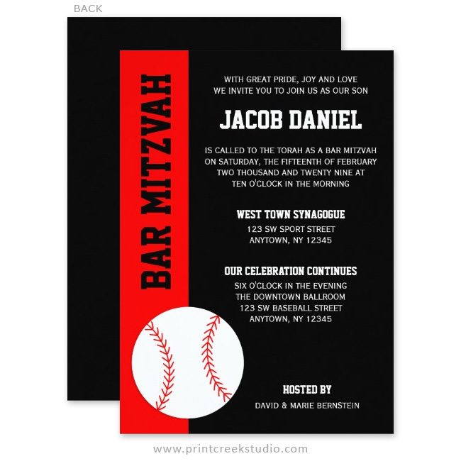 Unique Bar Mitzvah Invitations