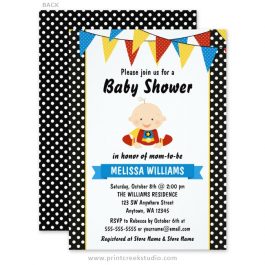 Superhero baby shower invitations.