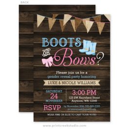 Gender Reveal Invitations