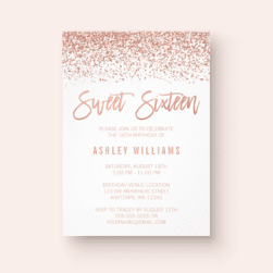 Sweet 16 Birthday Invitations