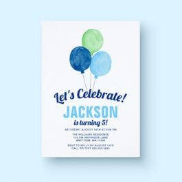 Boy Birthday Invitations