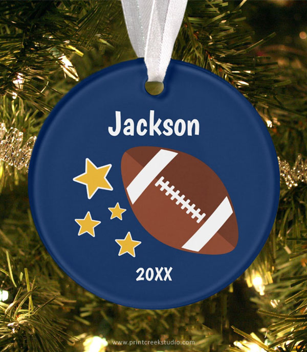 Football Christmas ornament