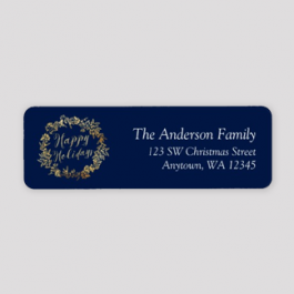 Christmas Return Address Labels