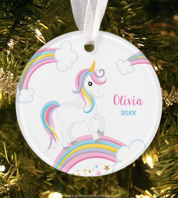 Unicorn Christmas Ornament