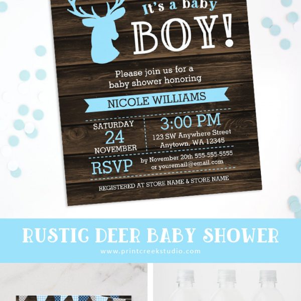 Rustic Deer Baby Shower