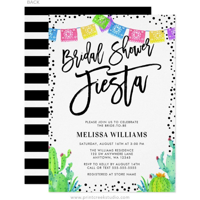 Fiesta Bridal Shower Invitations
