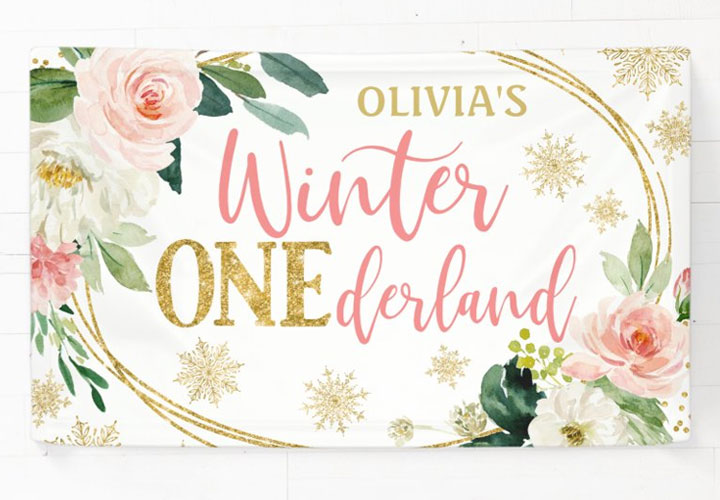 Winter ONEderland Banners